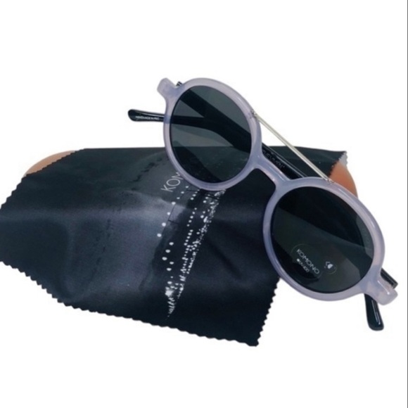 Komono sunglasses NEW round Vivien Violet purple Black - Picture 6 of 8